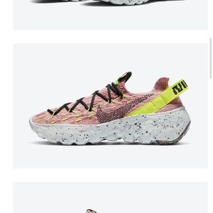 Nike Space Hippie 04 Lemon/venom/Artic Pink and faded black size 7.5